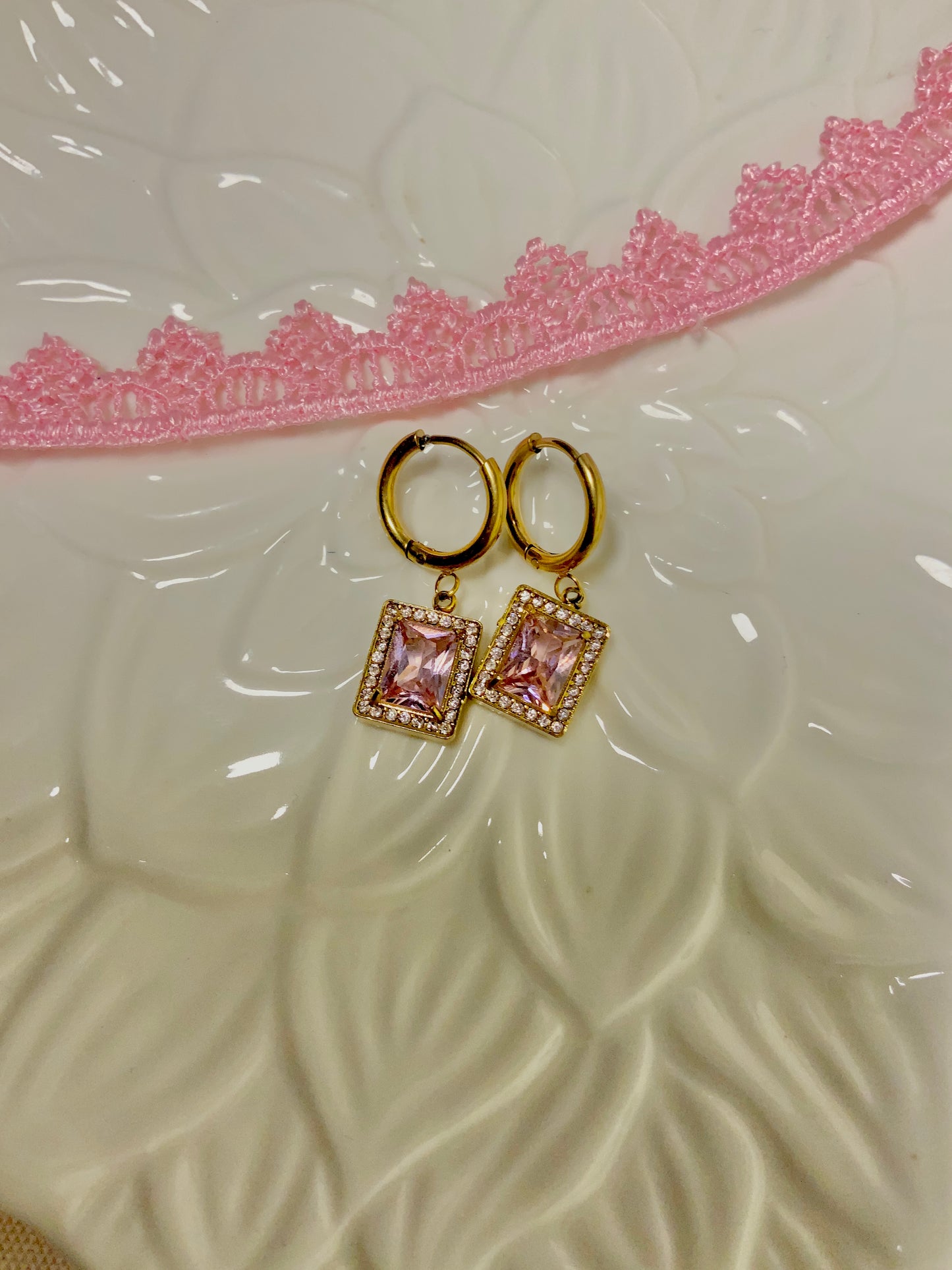 Champagne pink danglers