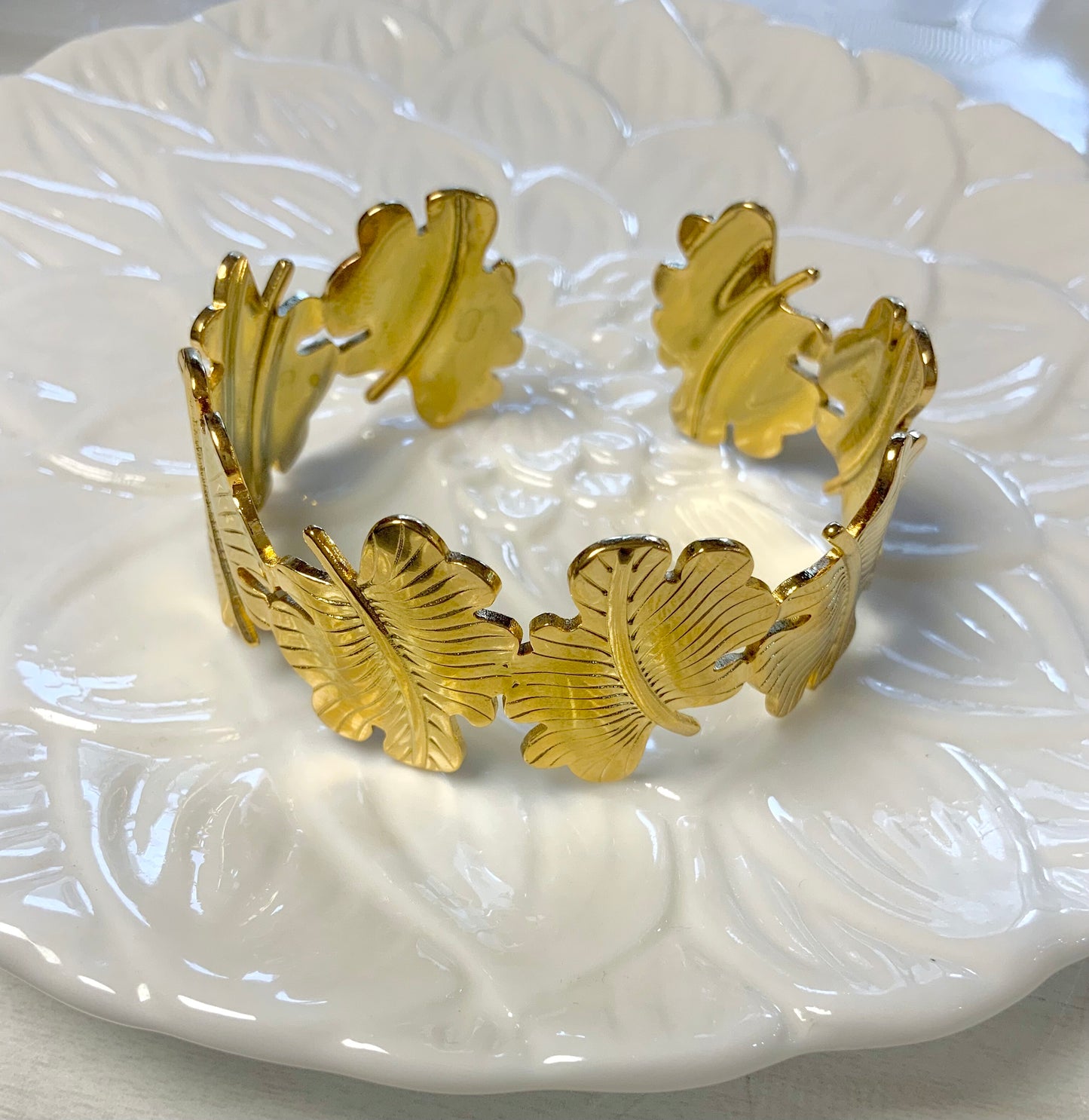 Golden foilage cuff