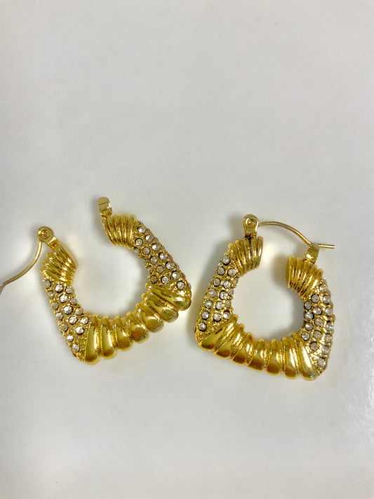 Textured spark hoops