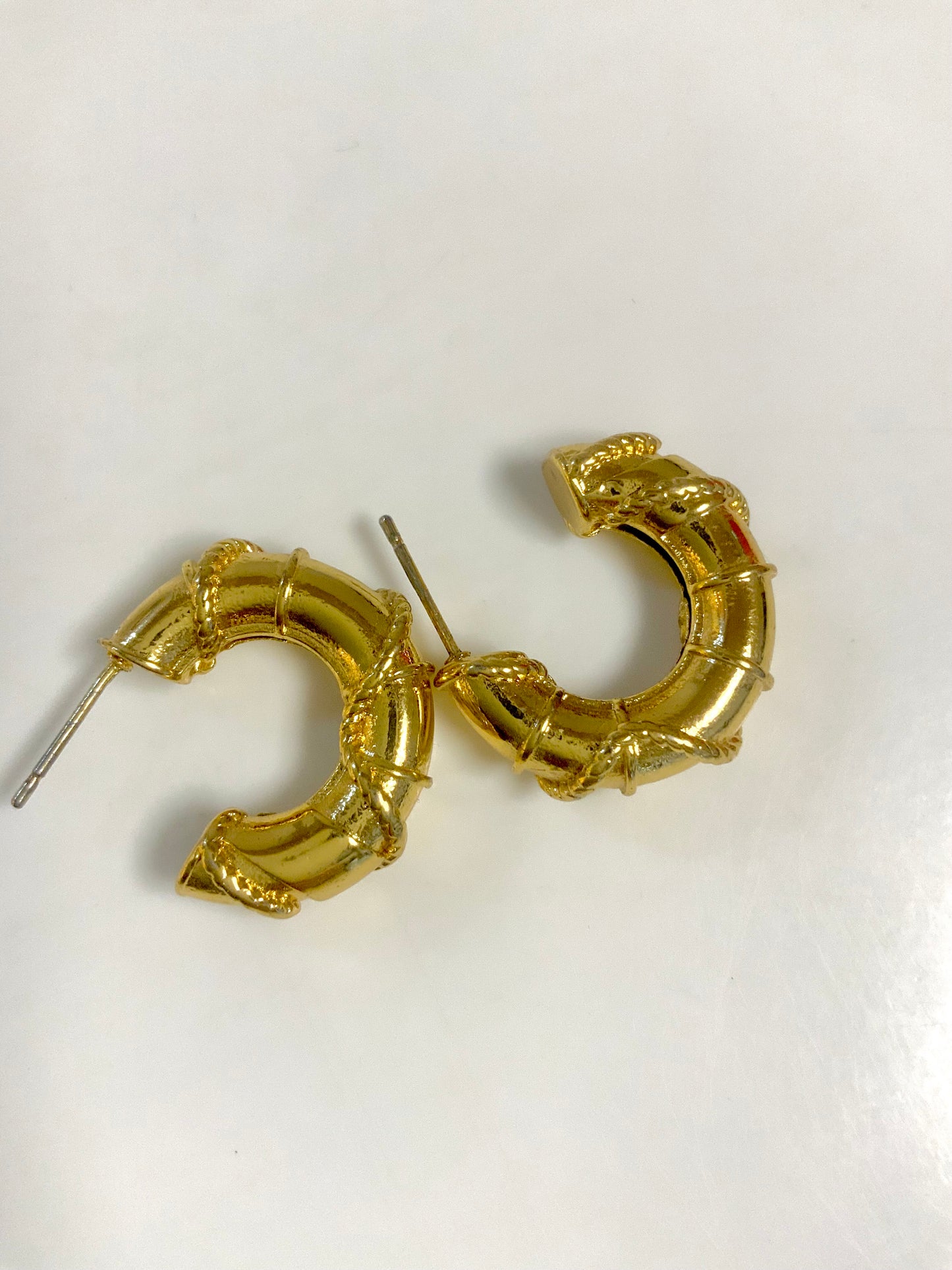 Twisted Bamboo hoops