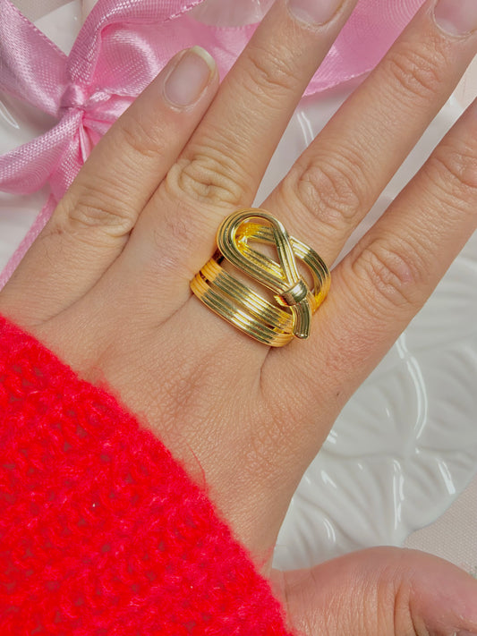 Golden Groove Ring