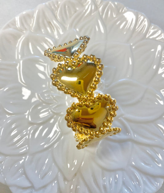 Heart crown cuff