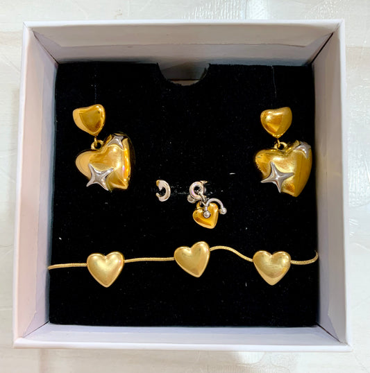 Cosmic Heart Charm Set