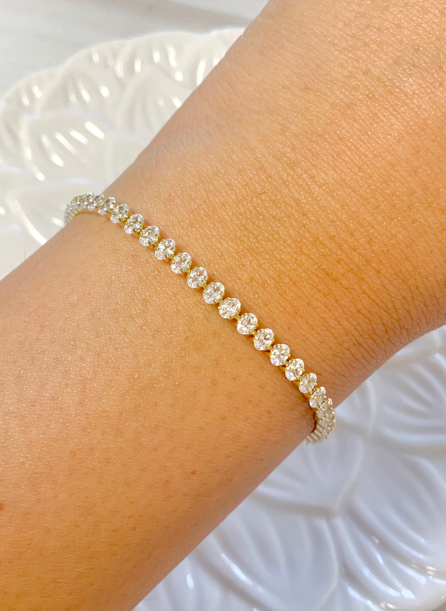 Classic sparkle tennis bracelet