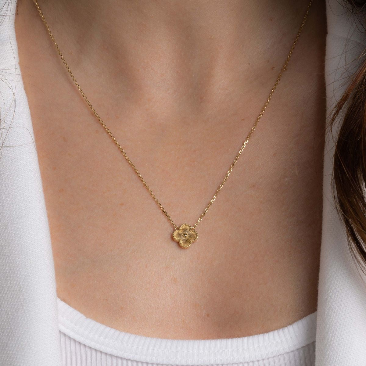 Sunlit petal necklace