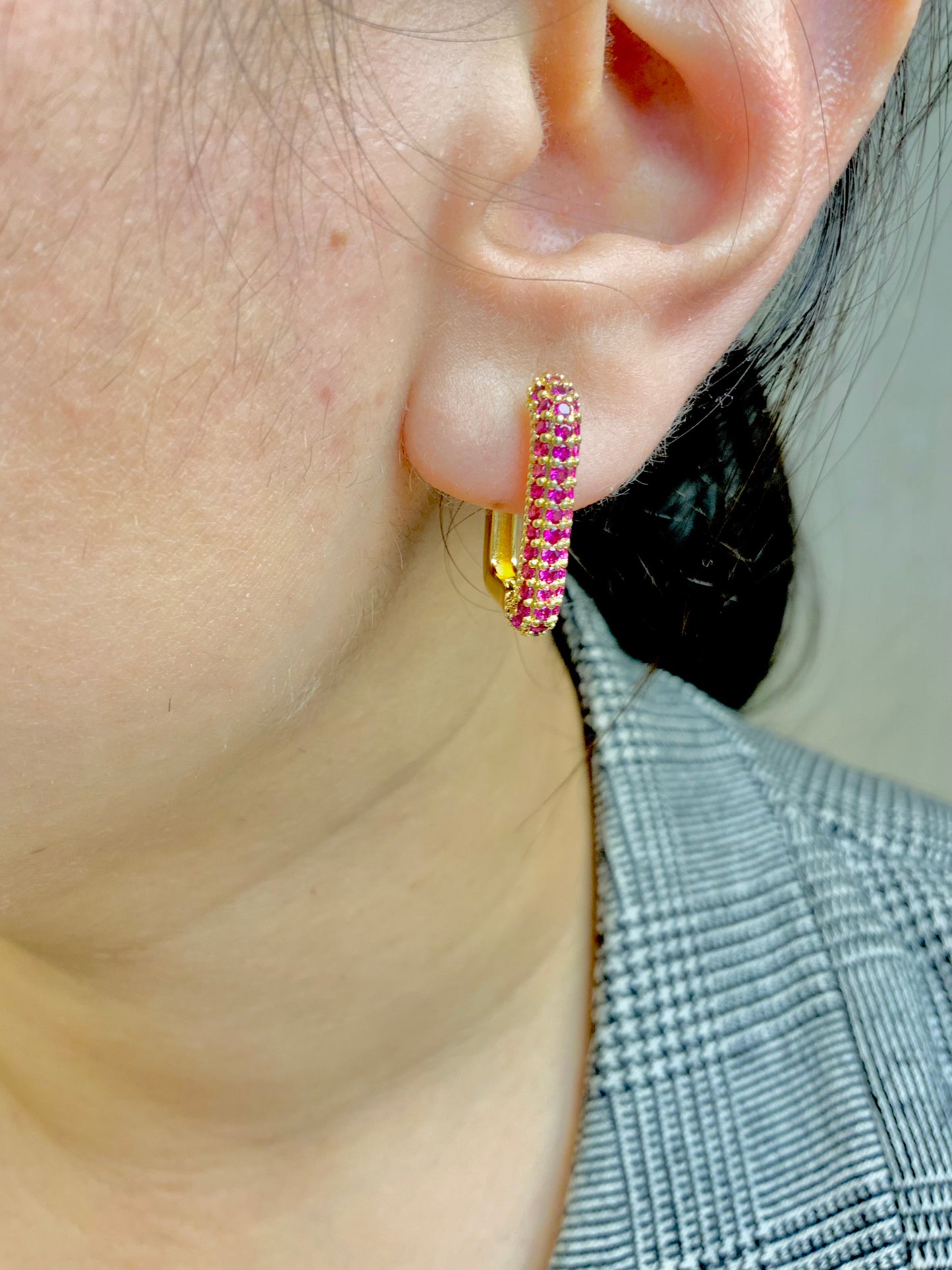 Gleam look hoops(ruby)