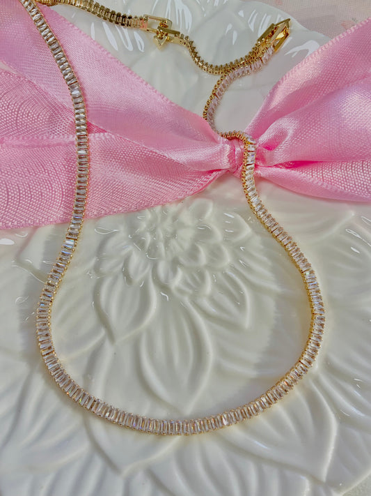 Golden Glint Tennis Choker