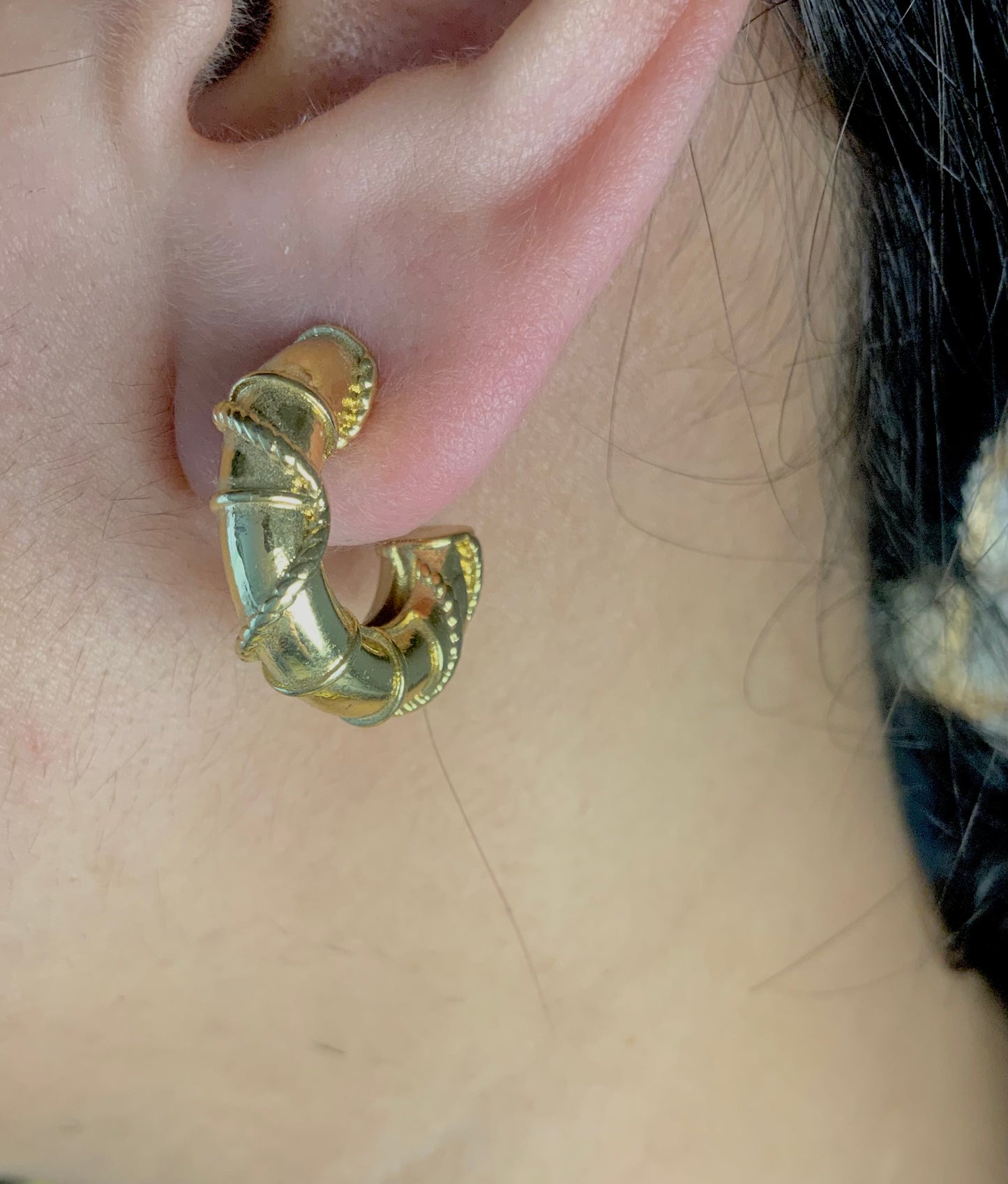 Twisted Bamboo hoops