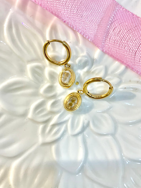 Blush hoops