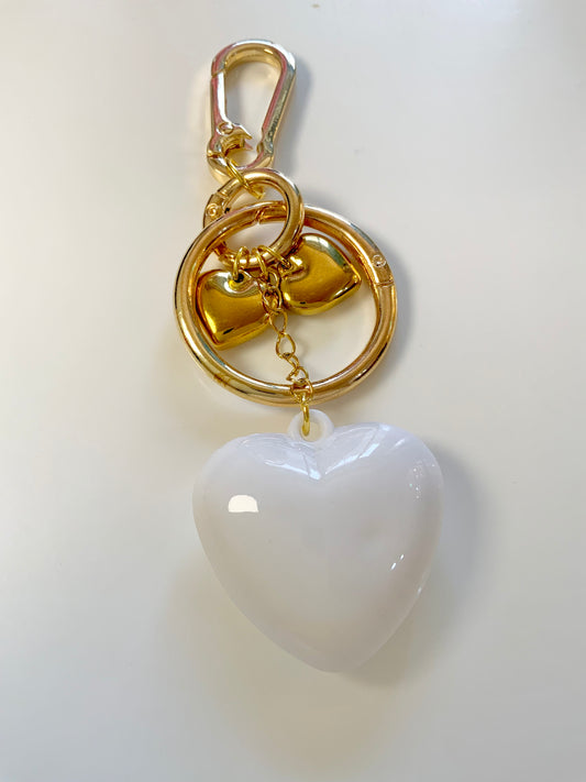 Eternal heart bag charm