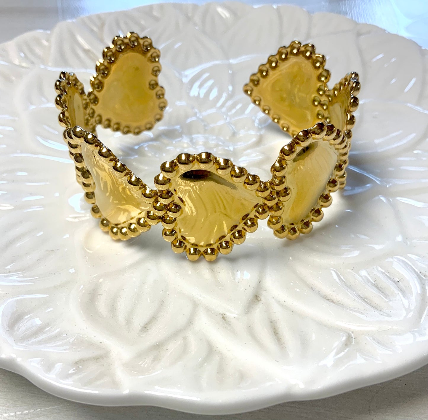 Heart crown cuff
