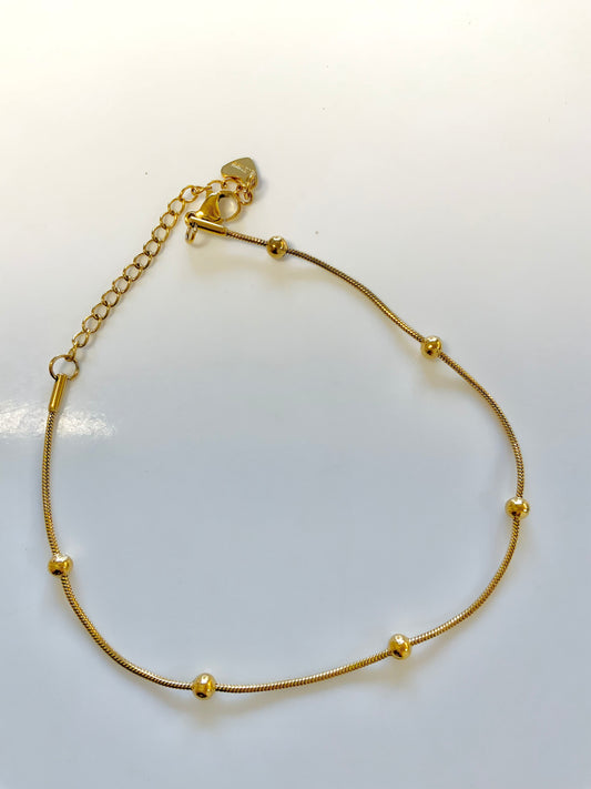 Golden muse anklet