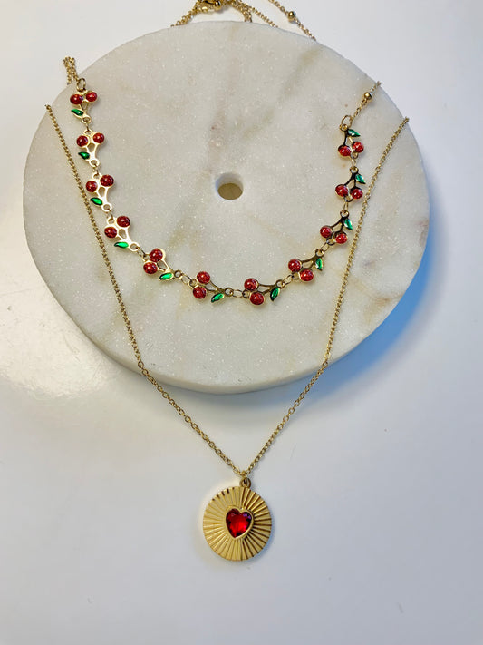 Cherry blossom necklace
