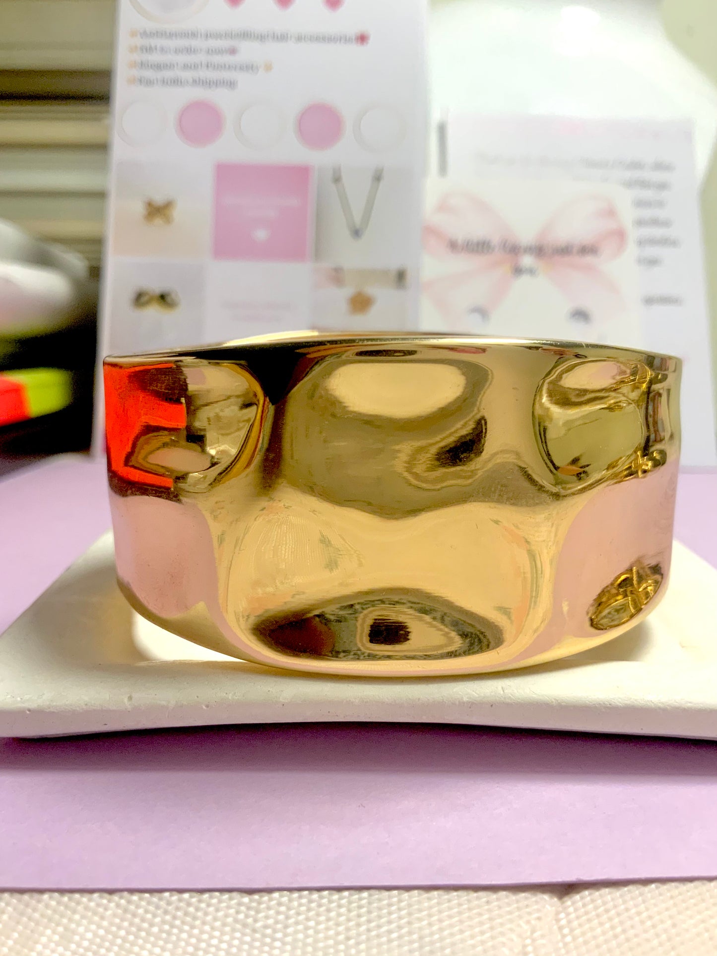 Hammered cuff