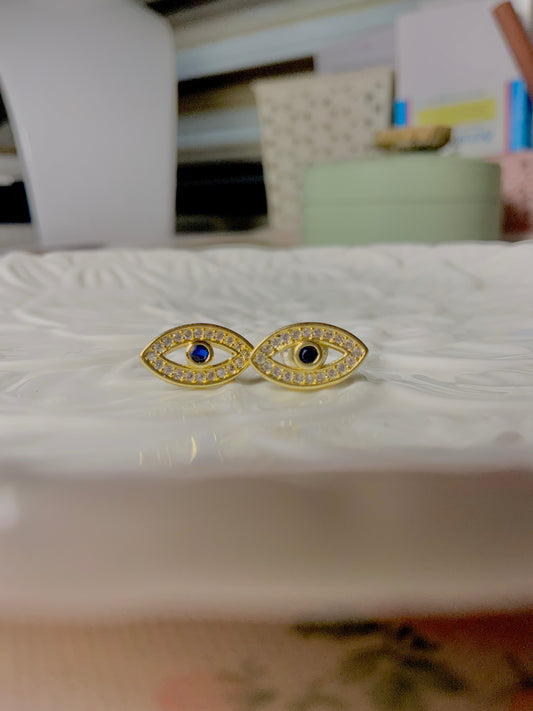 Evil eye studs