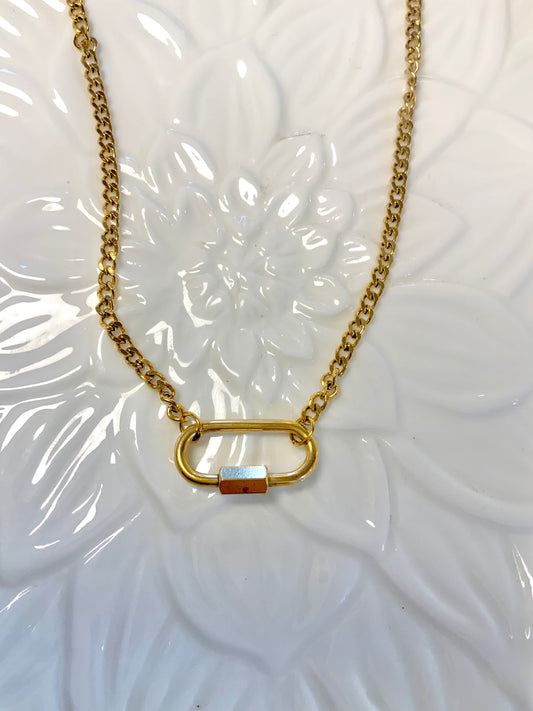 Carabiner link chain